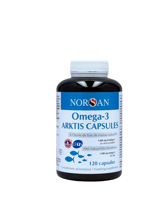 NORSAN Omega-3 arktis natuurlijke levertraan 120 Capsules