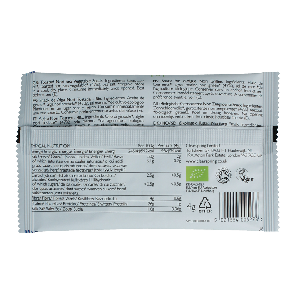Clearspring Seaveg - crispies original bio 4.00 Gram