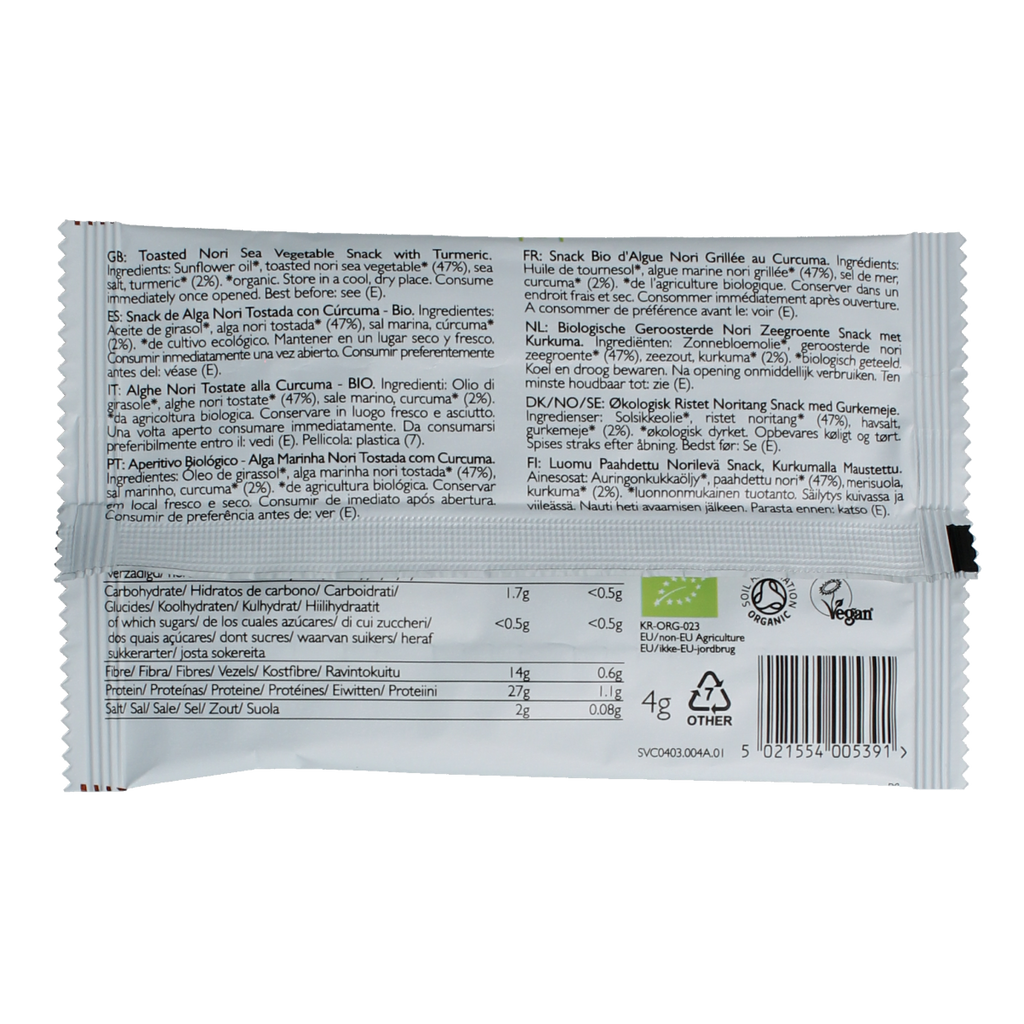 Clearspring Seaveg - Crispies turmeric bio 4.00 Gram