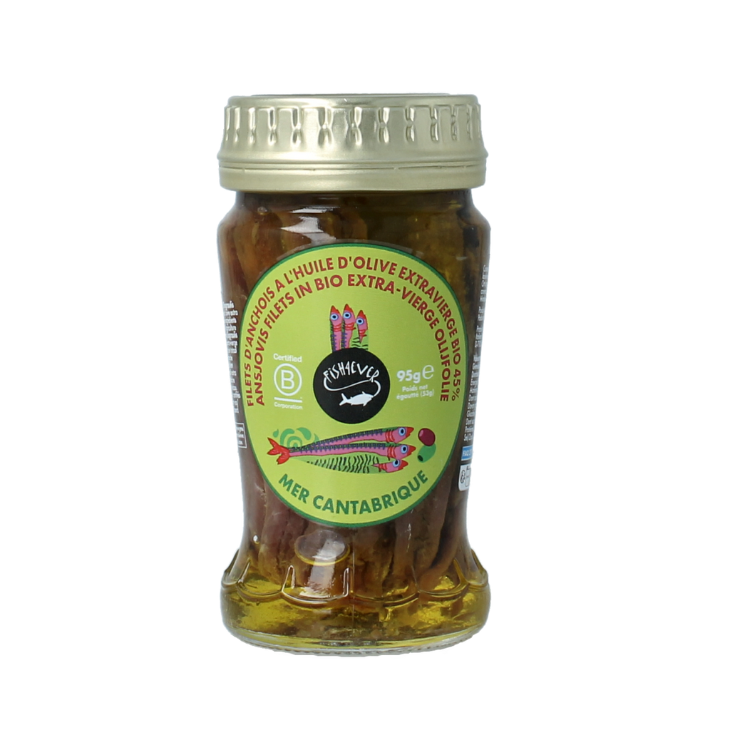 Fish 4 Ever Ansjovisfilet in olijfolie 95.00 Gram