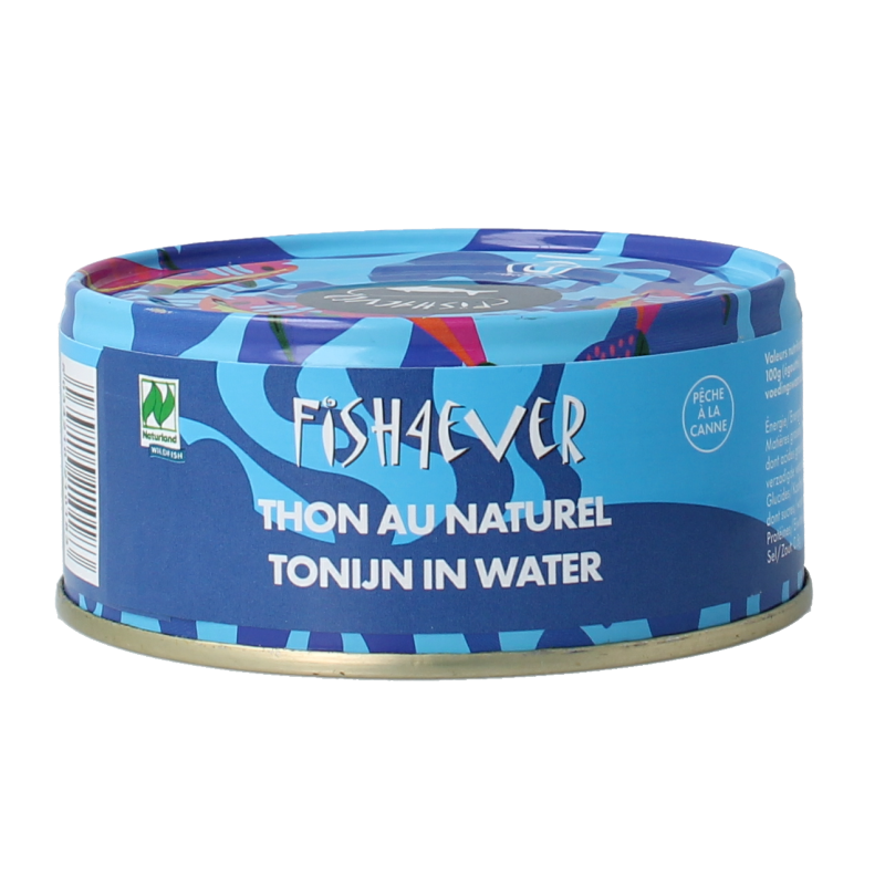Fish 4 Ever Tonijnstukken in water 160 Gram