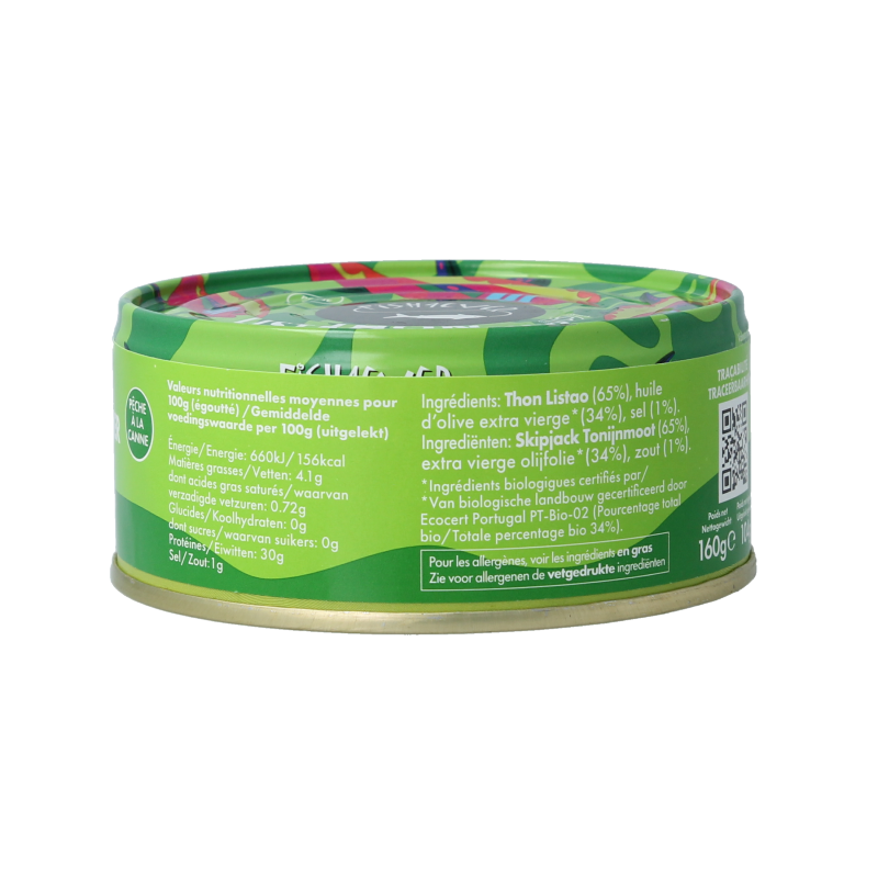 Fish 4 Ever Tonijnmoot in olijfolie 160 Gram