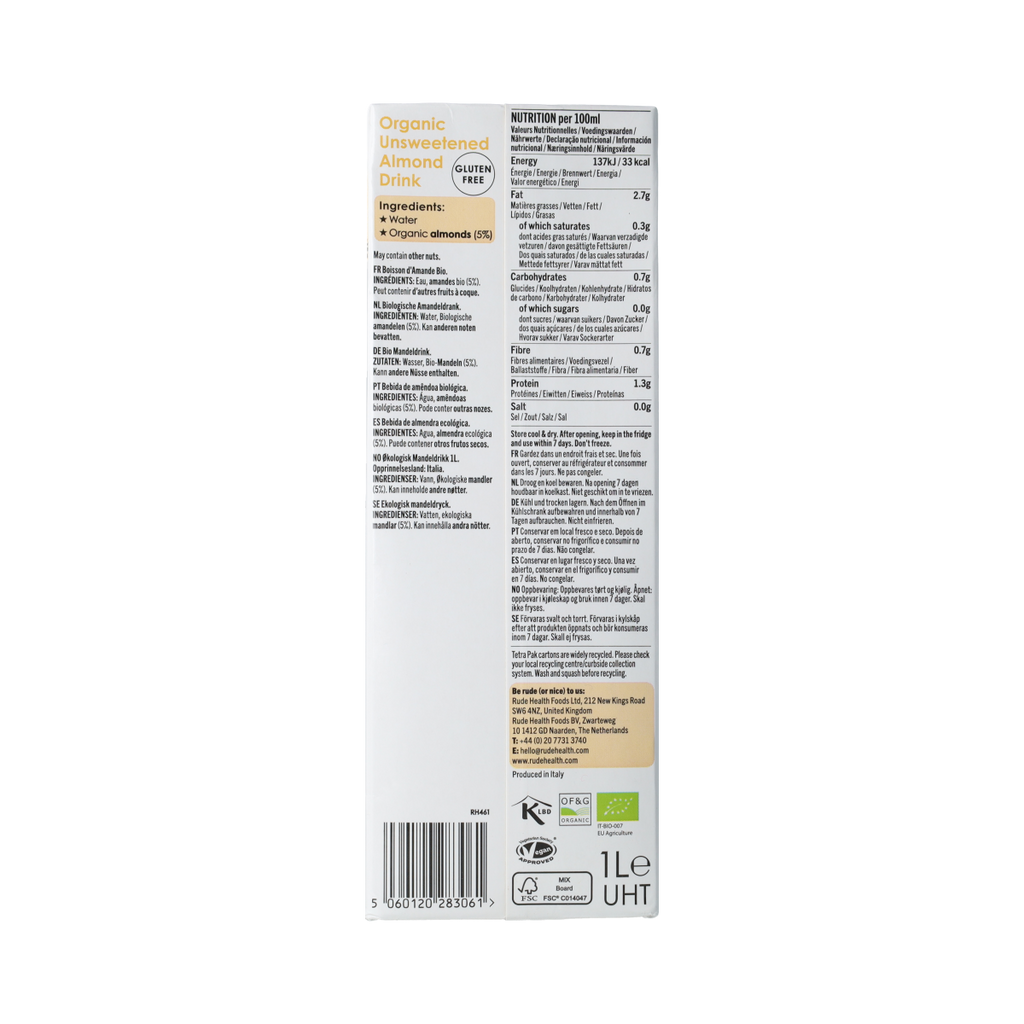 Rude Health Amandeldrank ultimate bio 1.00 Liter