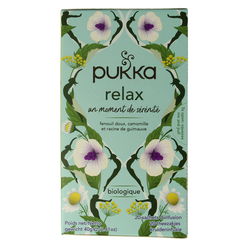 Pukka Relax thee bio 20.00 Zakjes