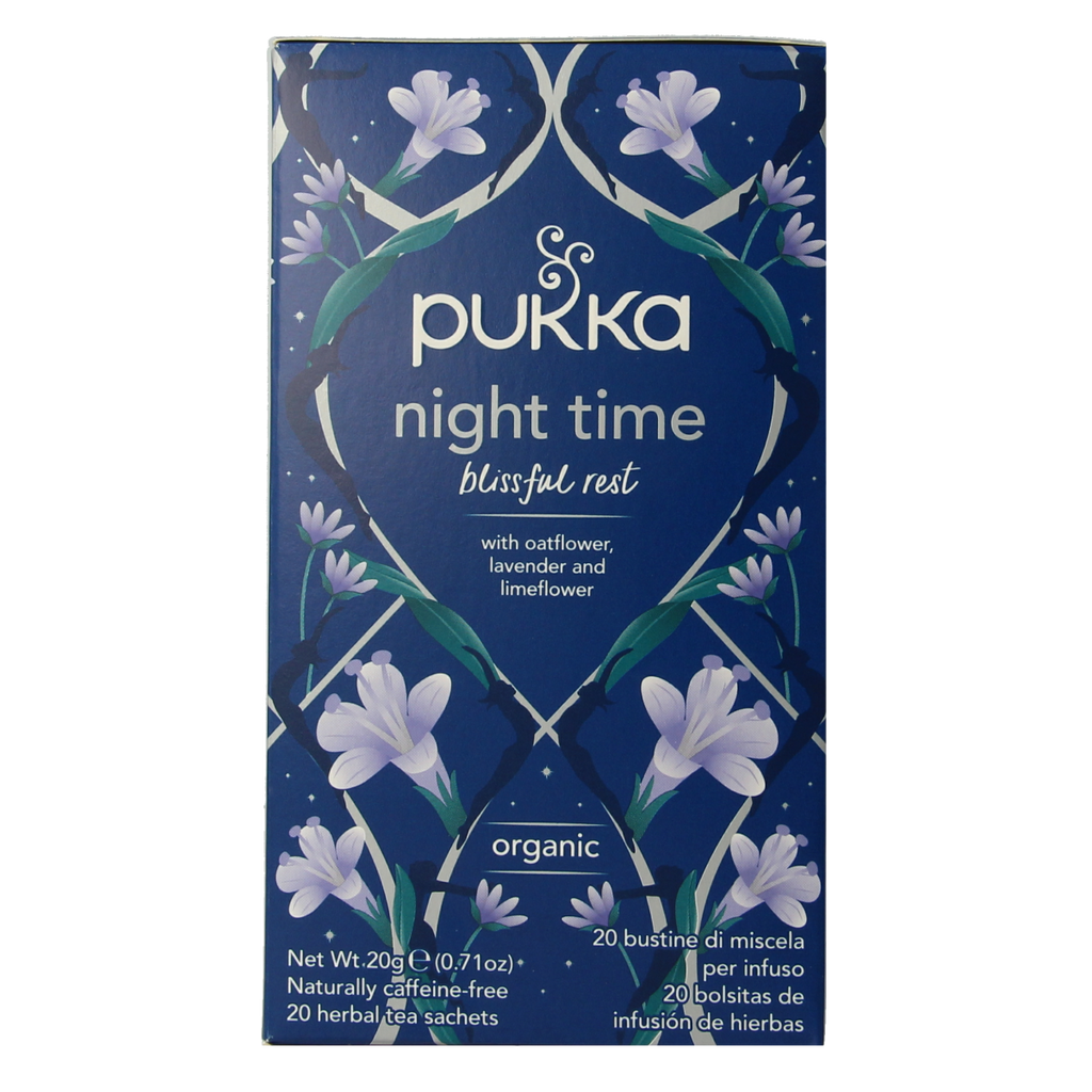 Pukka Night time thee bio 20.00 Zakjes