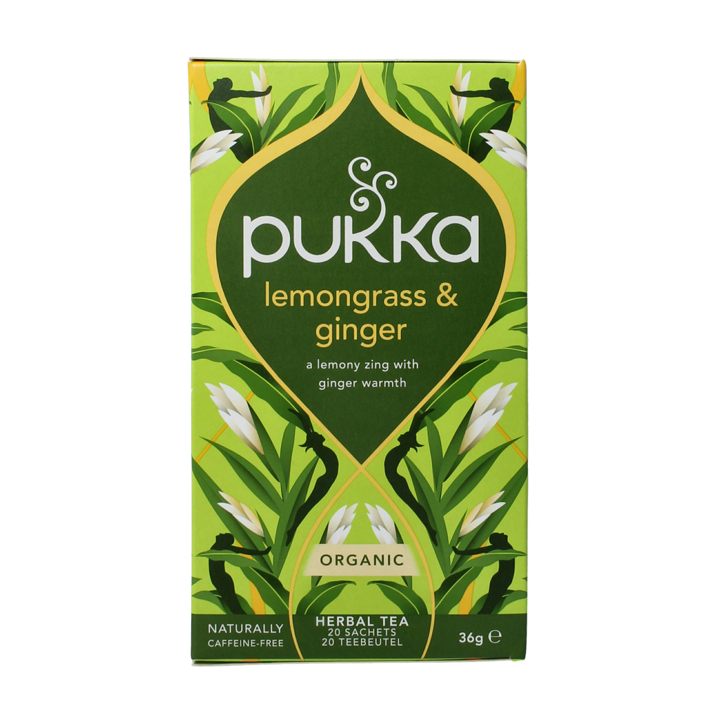 Pukka Lemongrass & ginger thee bio 20.00 Zakjes