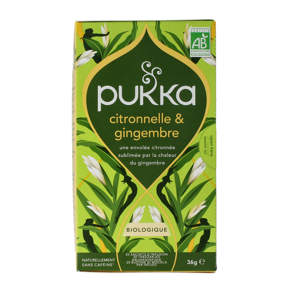 Pukka Lemongrass & ginger thee bio 20.00 Zakjes