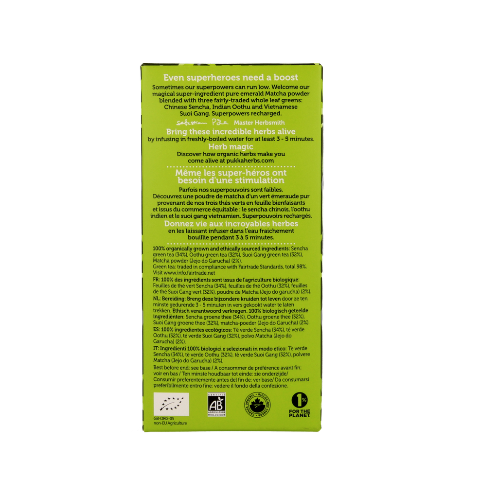 Pukka Supreme matcha green tea bio 20.00 Zakjes