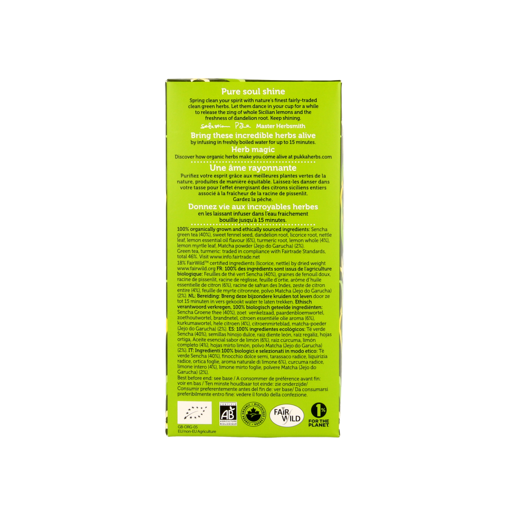 Pukka Clean matcha green bio 20.00 Zakjes