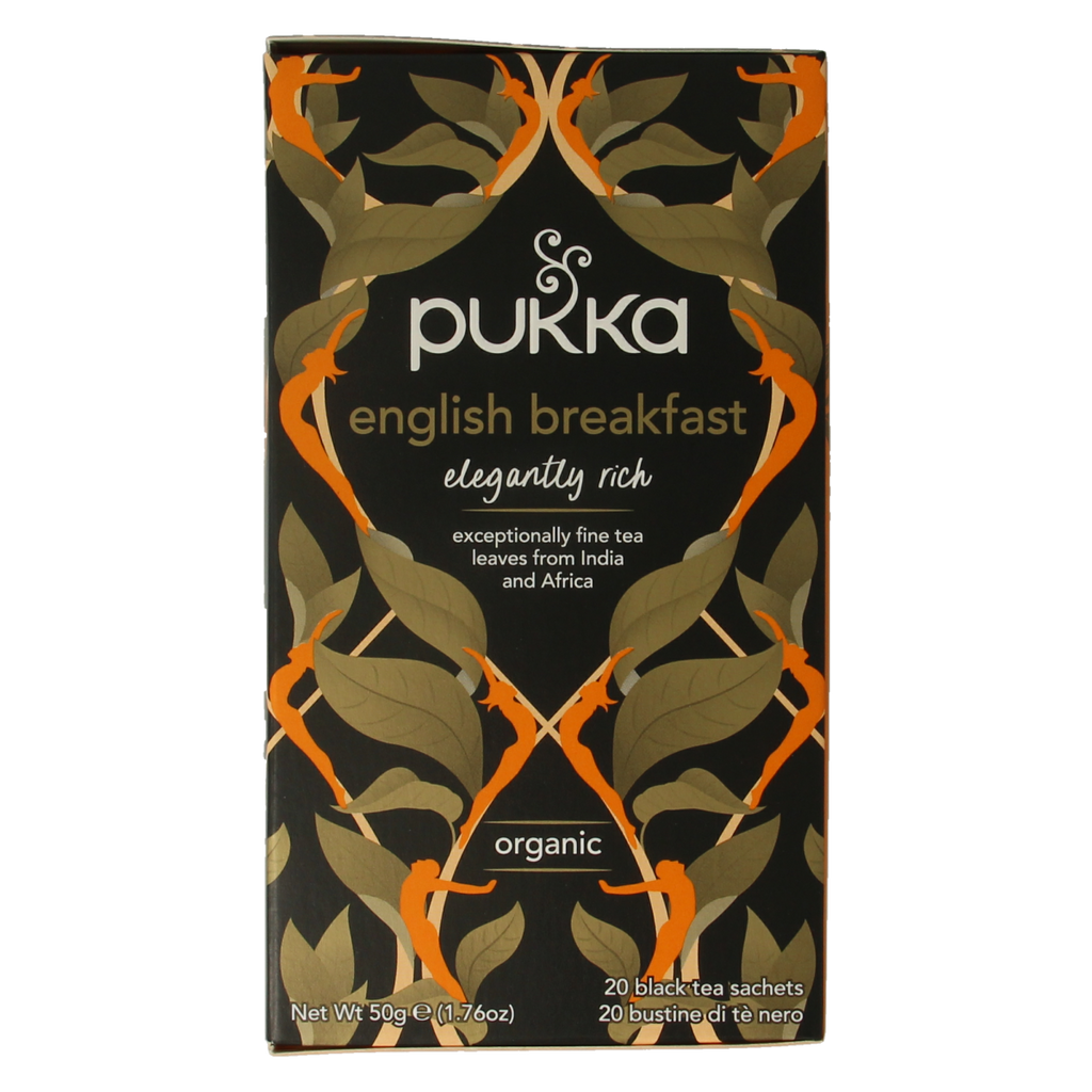 Pukka English breakfast bio 20.00 Zakjes