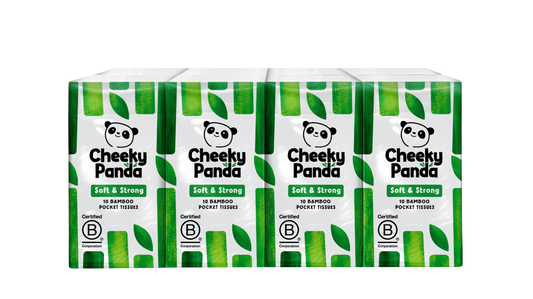 The Cheeky Panda Bamboo zakdoekjes 8 x 10 stuks 8 Stuks