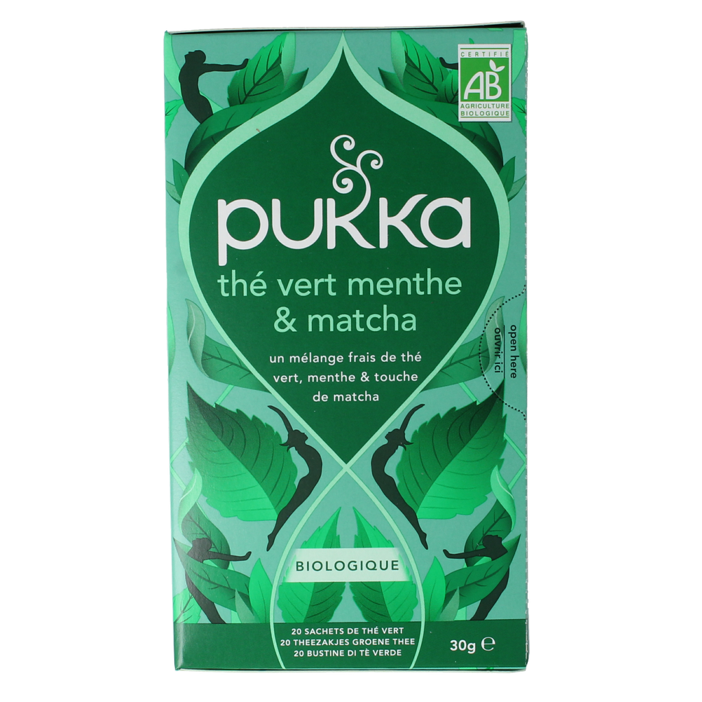 Pukka Mint matcha green tea bio 20.00 Zakjes