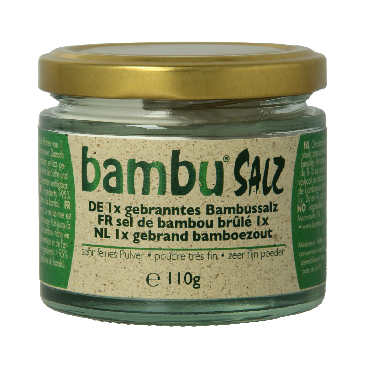 Bambu Salz Bamboezout zeer fijn 1x gebrand 110.00 Gram
