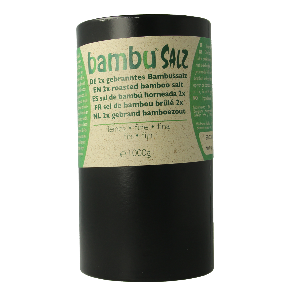 Bambu Salz Bamboezout fijn 2x gebrand 1.00 Kilogram