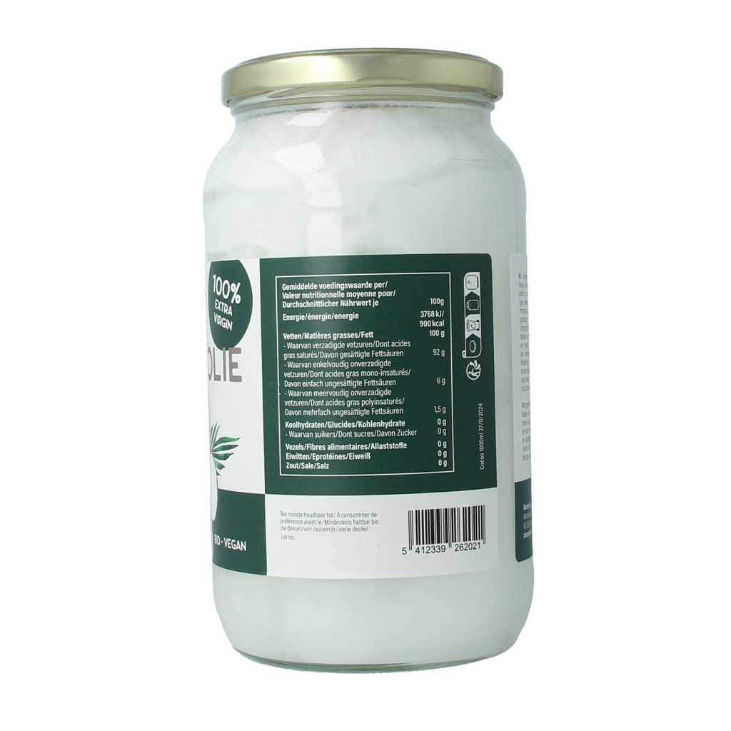 Amanprana Kokosnootolie bio 1000.00 Milliliter