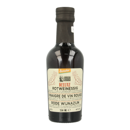 Amanprana Deluxe rode wijnazijn bio 250 Milliliter