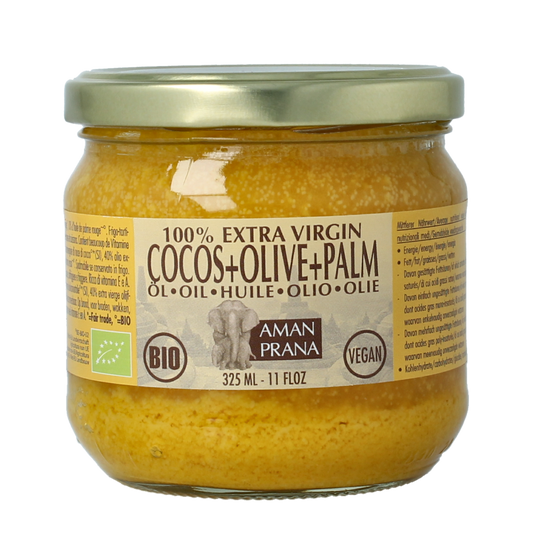 Amanprana Kokos-olijf-rode palm bio 325 Milliliter