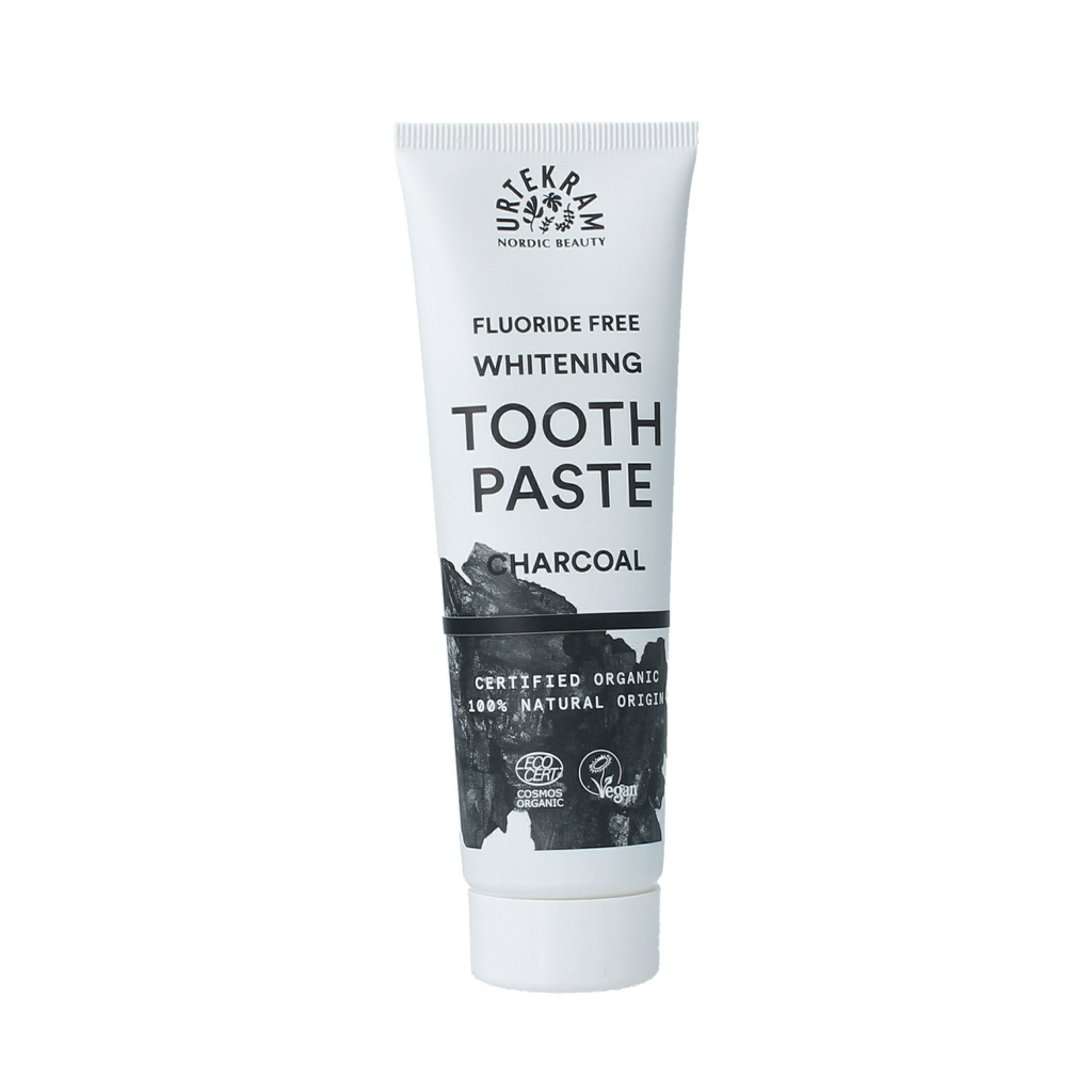 Urtekram Tandpasta actieve kool bio 75.00 Milliliter