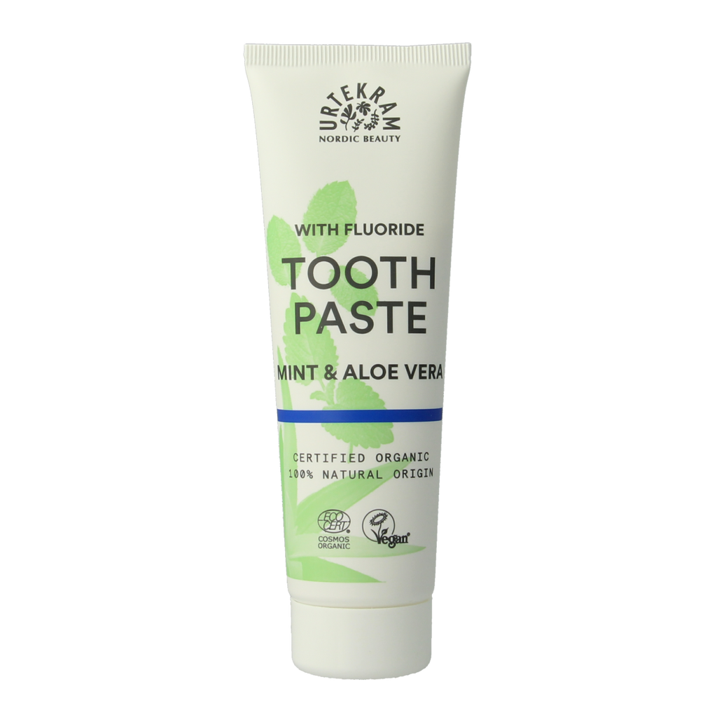 Urtekram Tandpasta mint fluoride 75.00 Milliliter