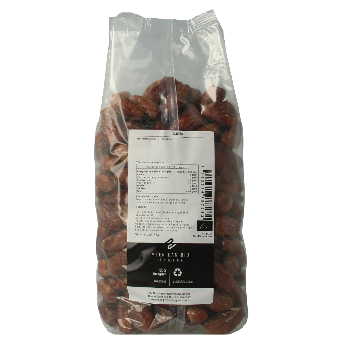 Bionut Dadels deglet nour bio 1.00 Kilogram