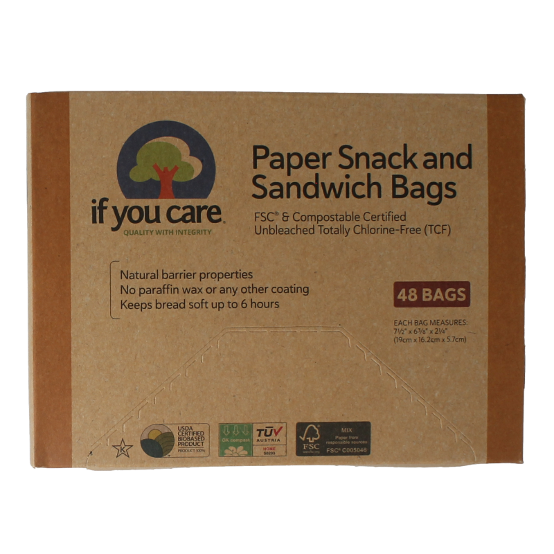 If You Care Snack en boterhamzakjes 48 Stuks