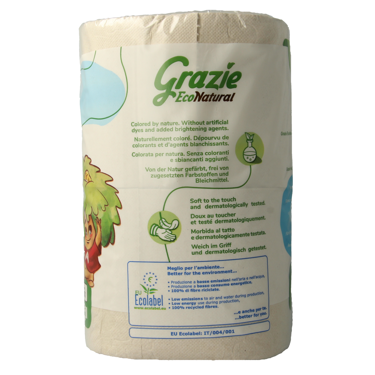 Grazie Natural Toiletpapier 3-laags 4.00 Stuks
