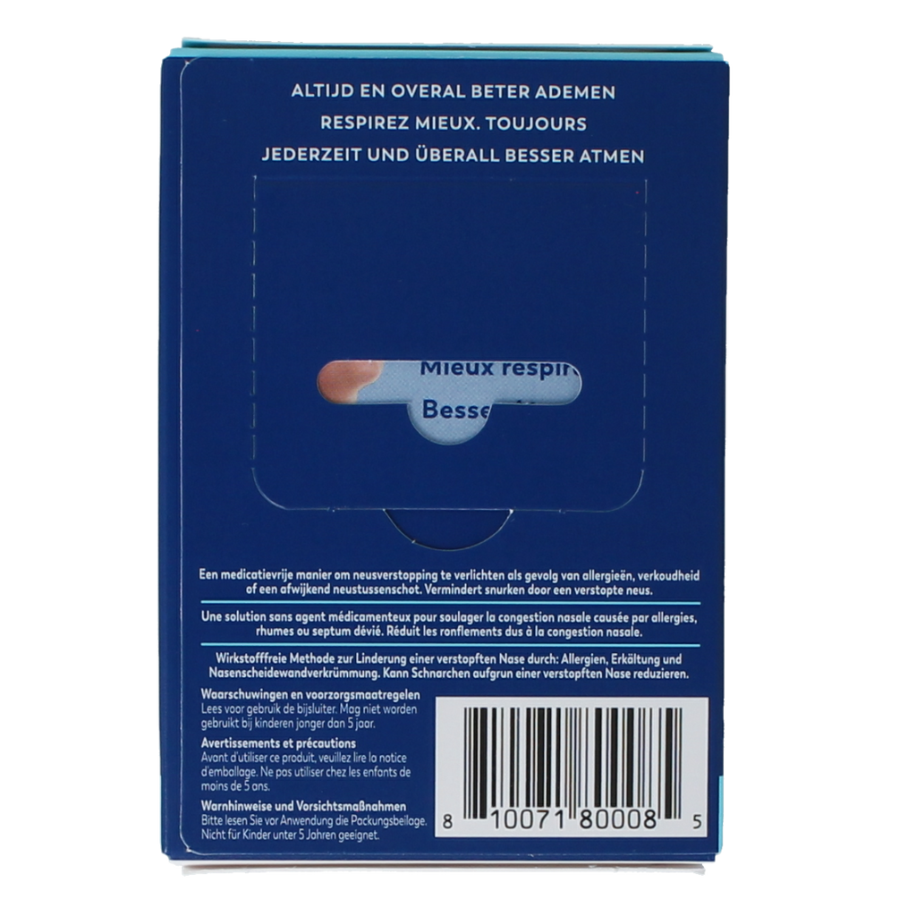 Breathe Right Neusstrips clear 30.00 Stuks
