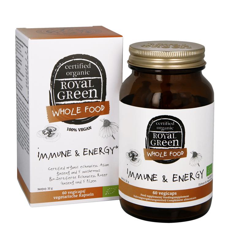 Royal Green Immune & energy bio 60.00 Vegetarische capsules
