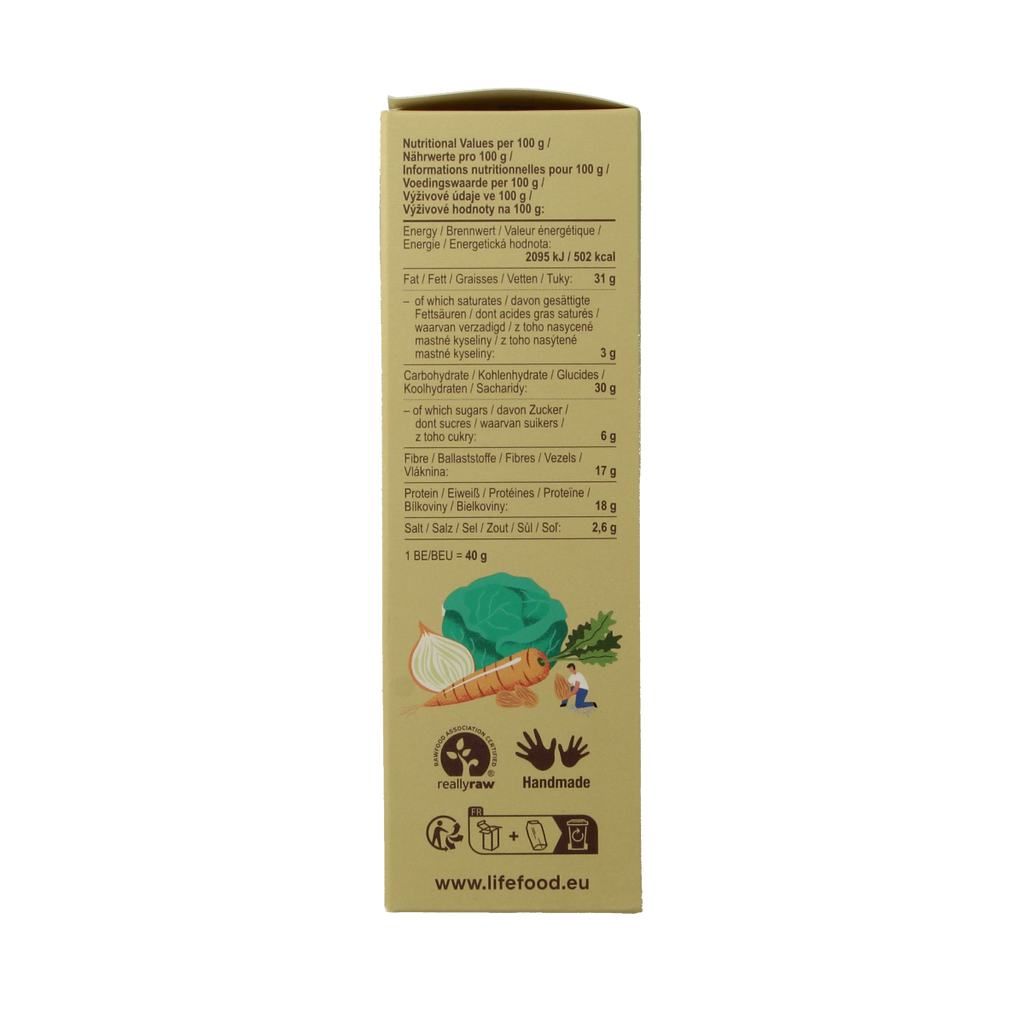 Lifefood Life crackers zuurkool boekweit raw bio 90.00 Gram