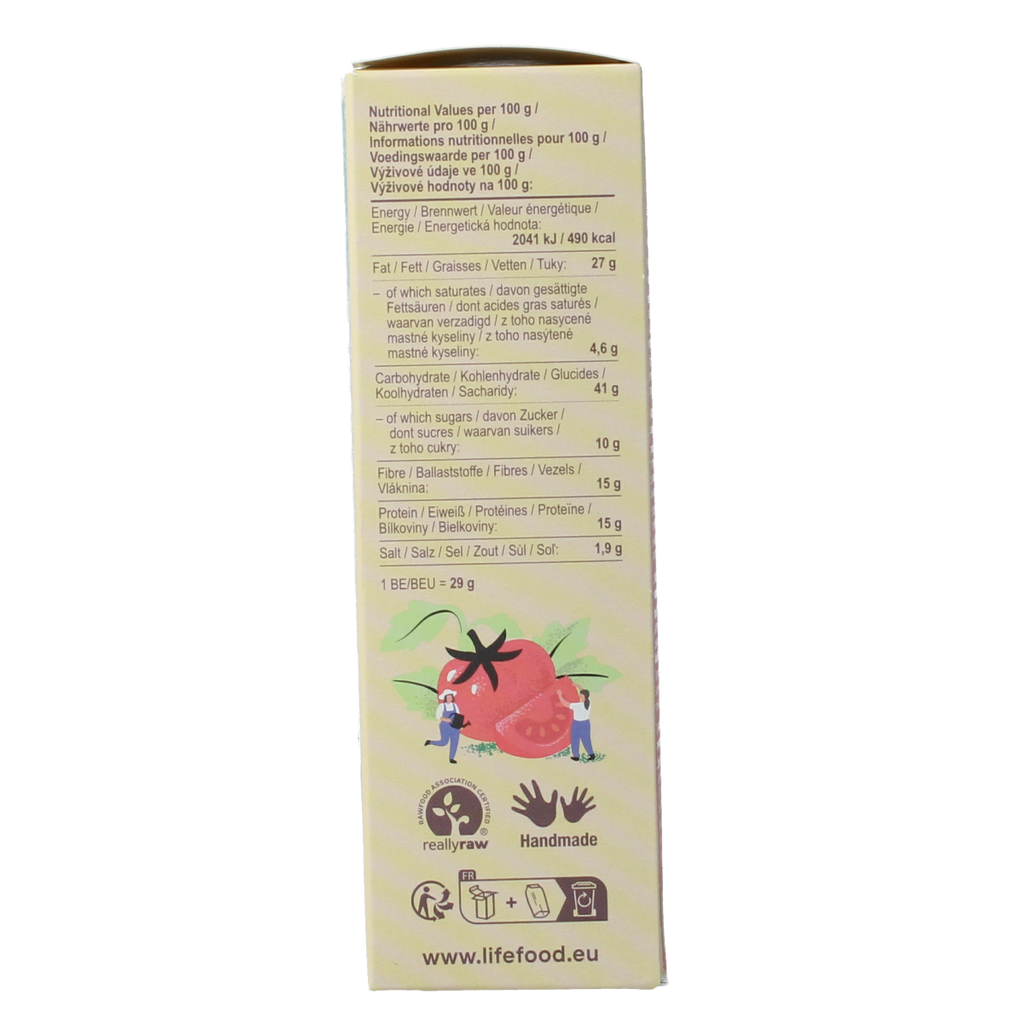 Lifefood Life crackers Italiaans raw bio 90.00 Gram
