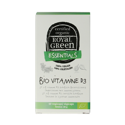 Royal Green Vitamine D3 bio 60 Vegetarische capsules