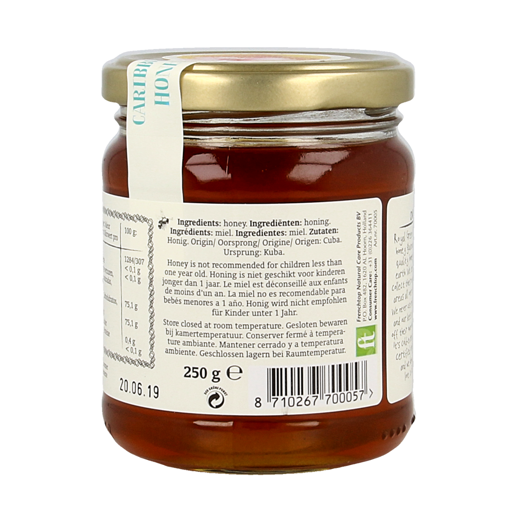 Royal Green Caribbean honey bio 250.00 Gram