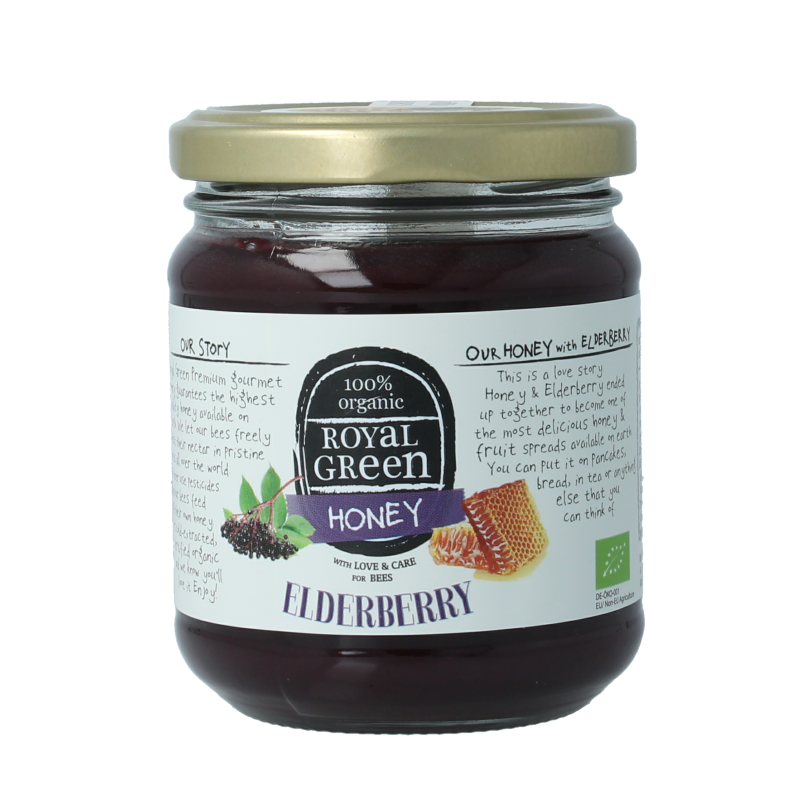 Royal Green Elderberry honey bio 250 Gram
