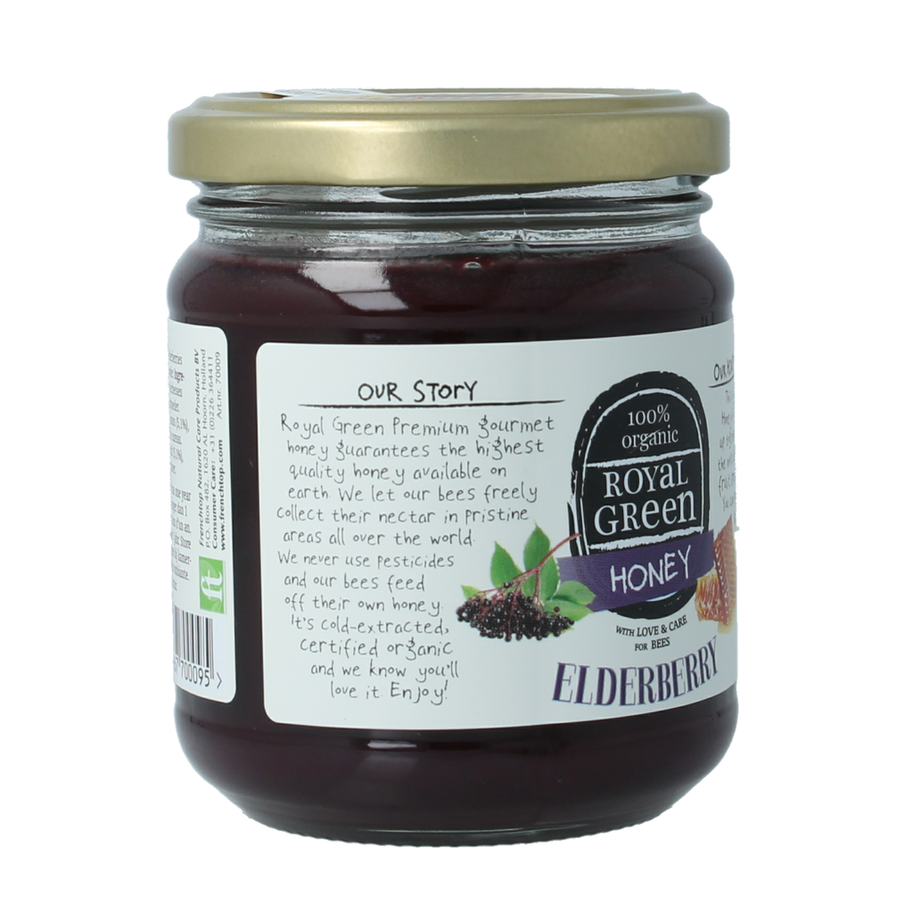 Royal Green Elderberry honey bio 250.00 Gram