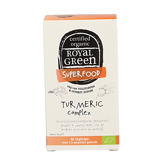 Royal Green Turmeric complex bio 60 Vegetarische capsules