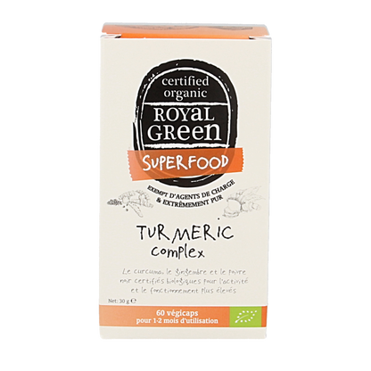Royal Green Turmeric complex bio 60 Vegetarische capsules