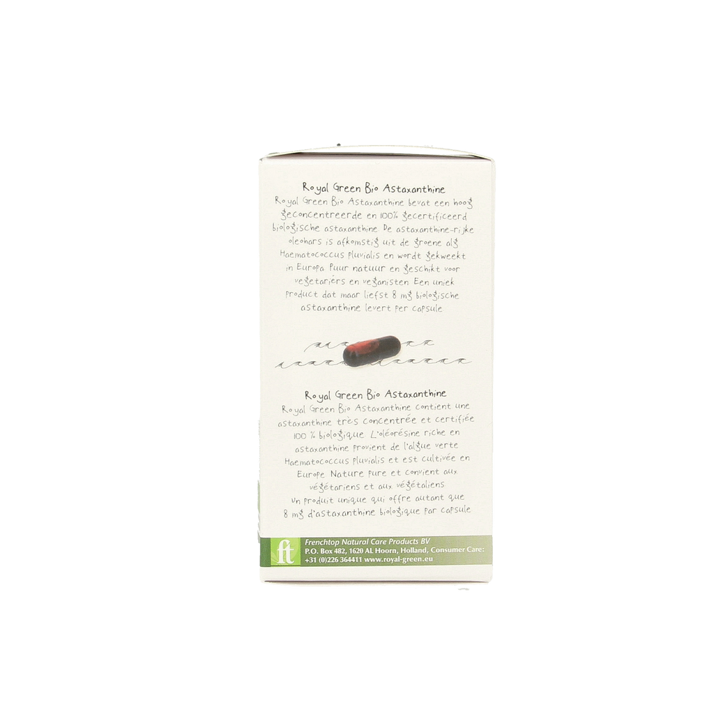 Royal Green Astaxanthine bio 60.00 Vegetarische capsules