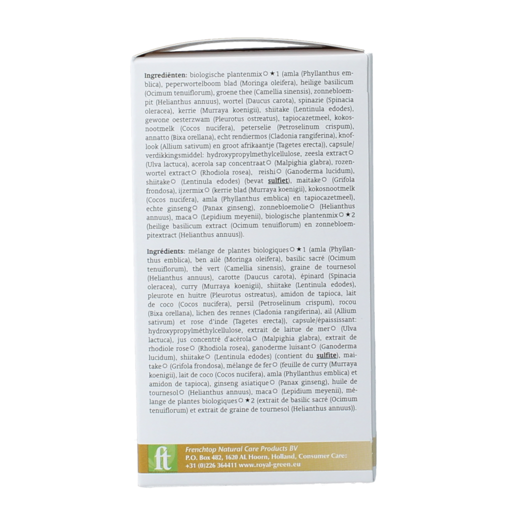 Royal Green Stress & energy multi bio 60.00 Vegetarische capsules