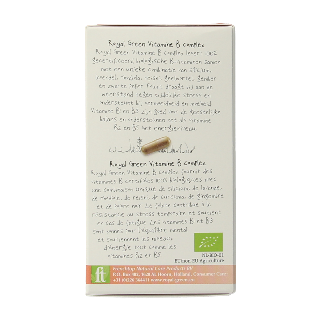Royal Green Vitamine B complex bio 60.00 Vegetarische capsules