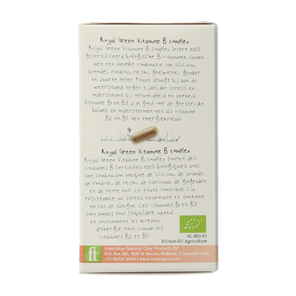 Royal Green Vitamine B complex bio 60 Vegetarische capsules