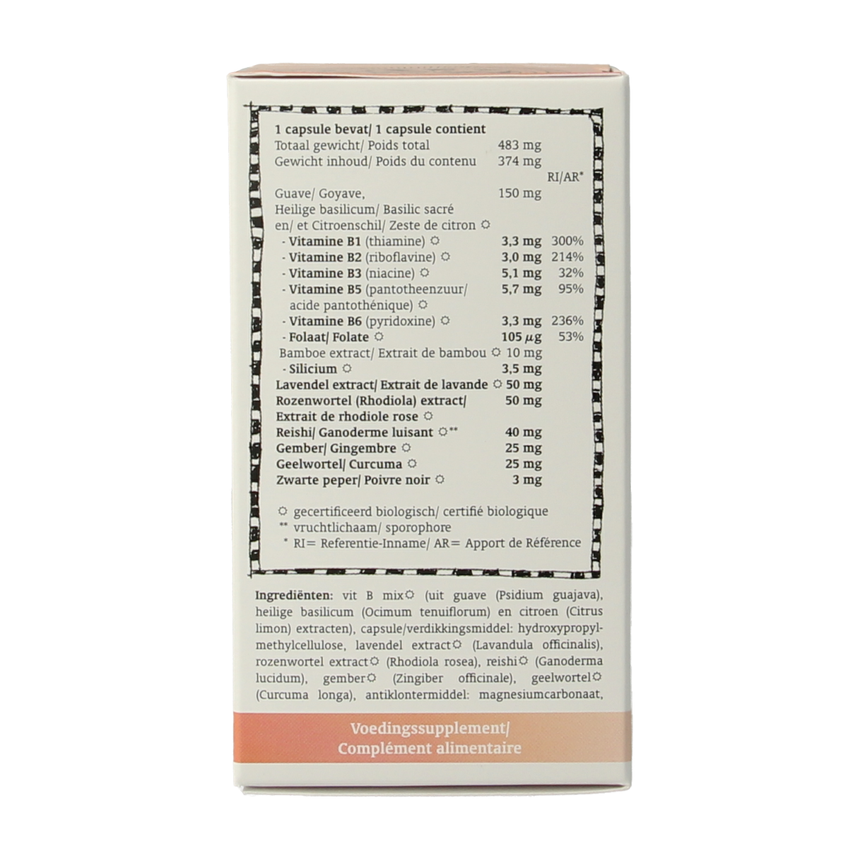 Royal Green Vitamine B complex bio 60.00 Vegetarische capsules