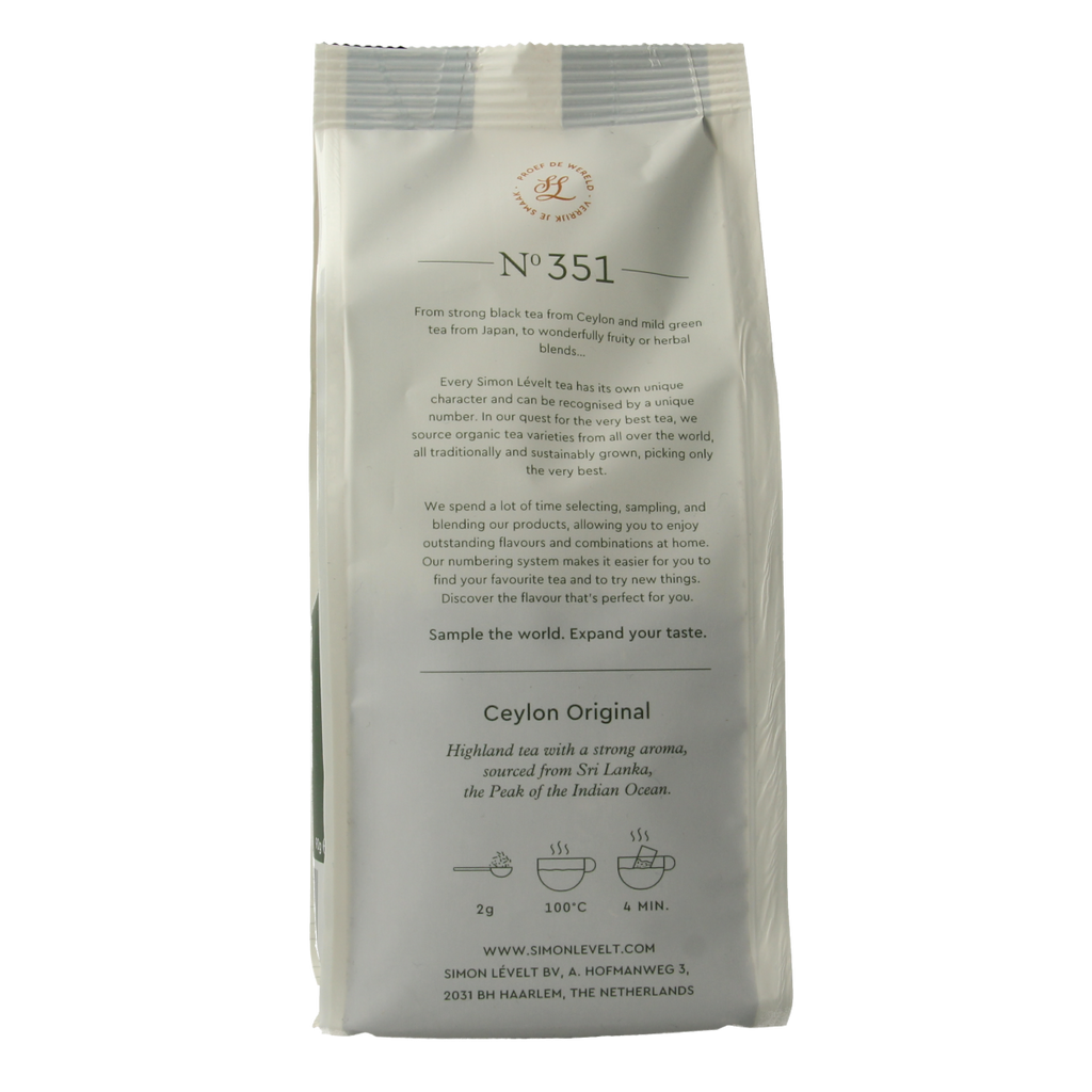 Simon Levelt Ceylon original bio 90.00 Gram
