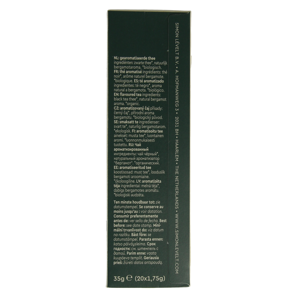 Simon Levelt Earl grey bio 20.00 Zakjes