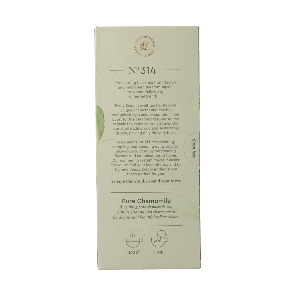 Simon Levelt Pure chamomile bio 20.00 Zakjes