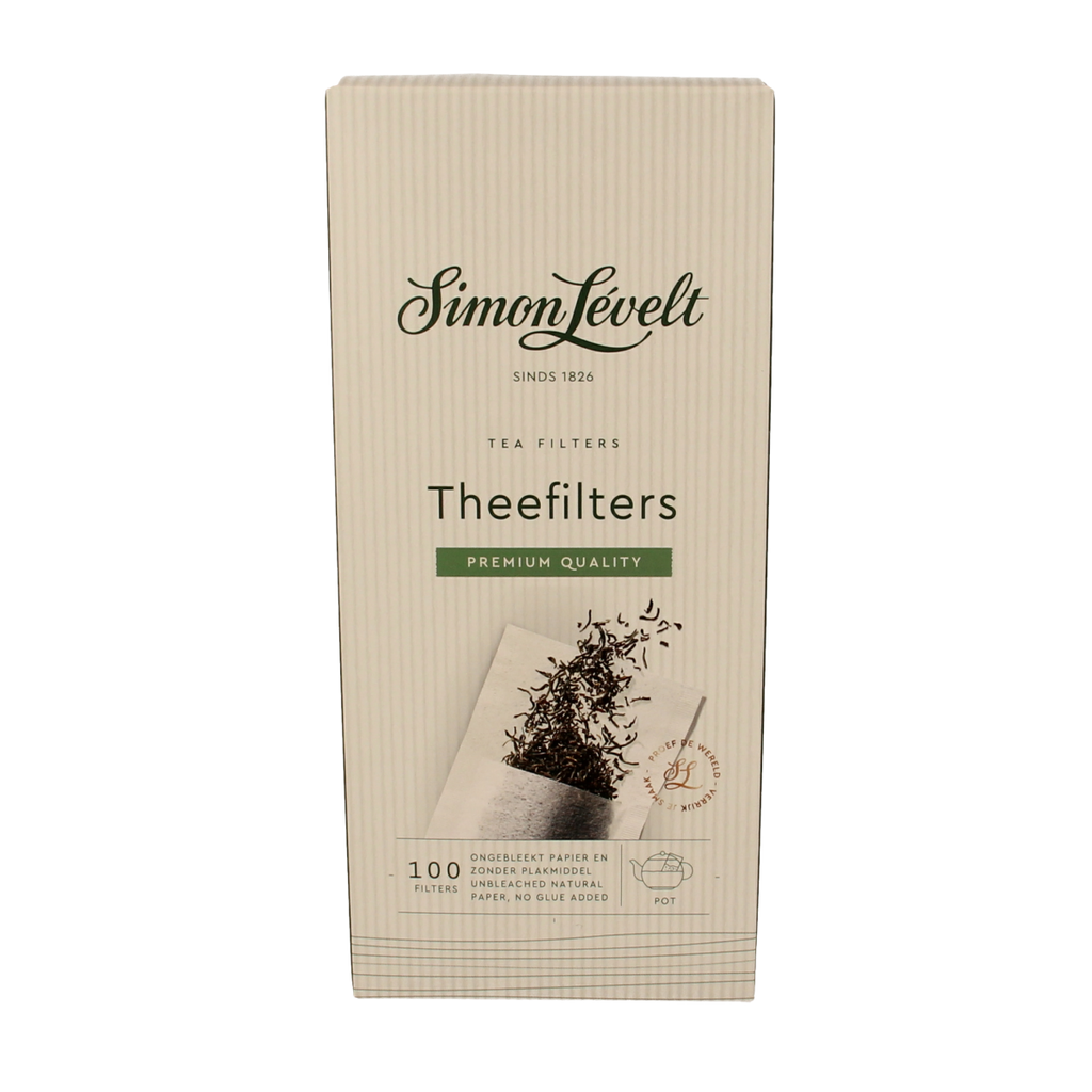 Simon Levelt Theefilter groot papier 100.00 Stuks
