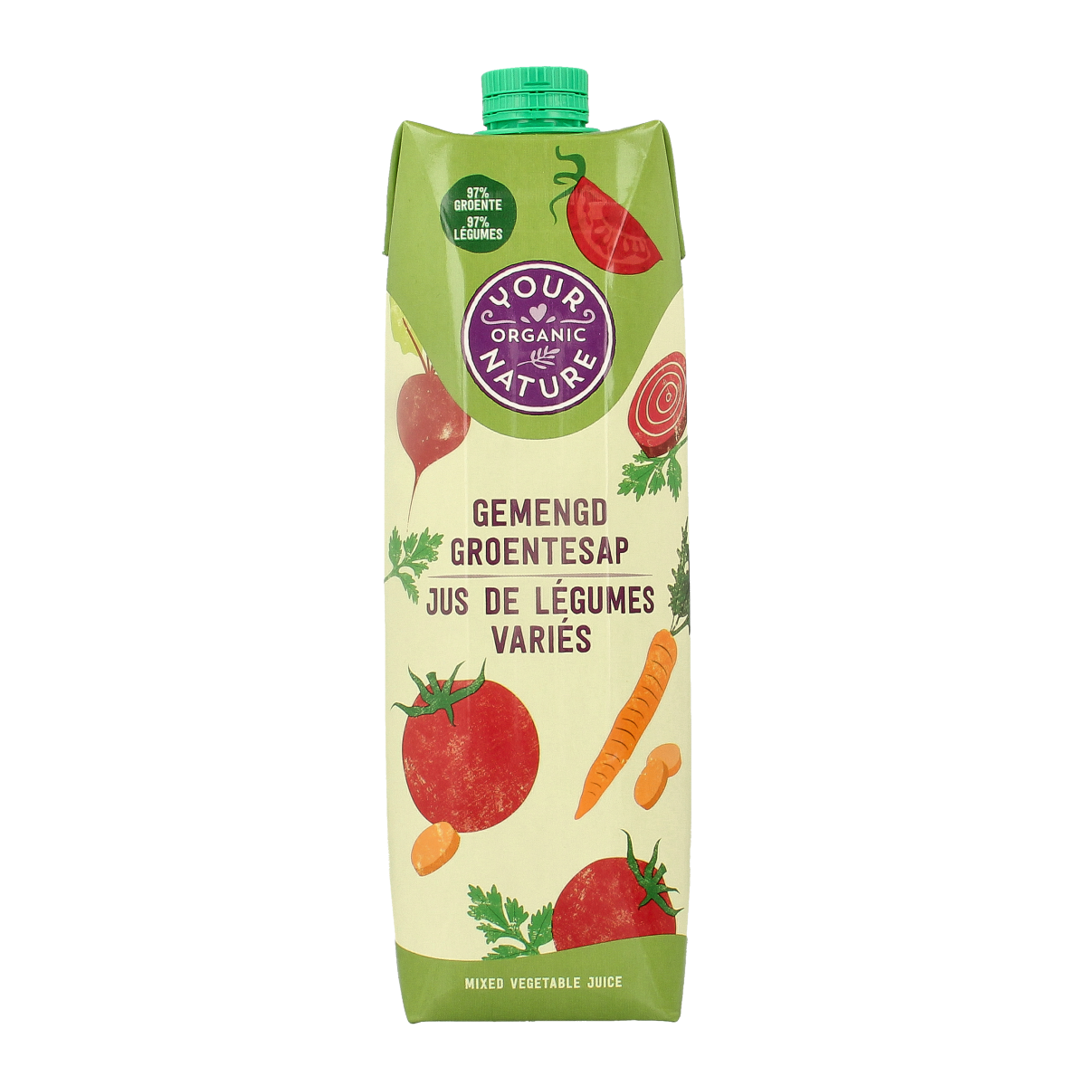 Your Organic Nature Groentesap gemengd bio 1.00 Liter