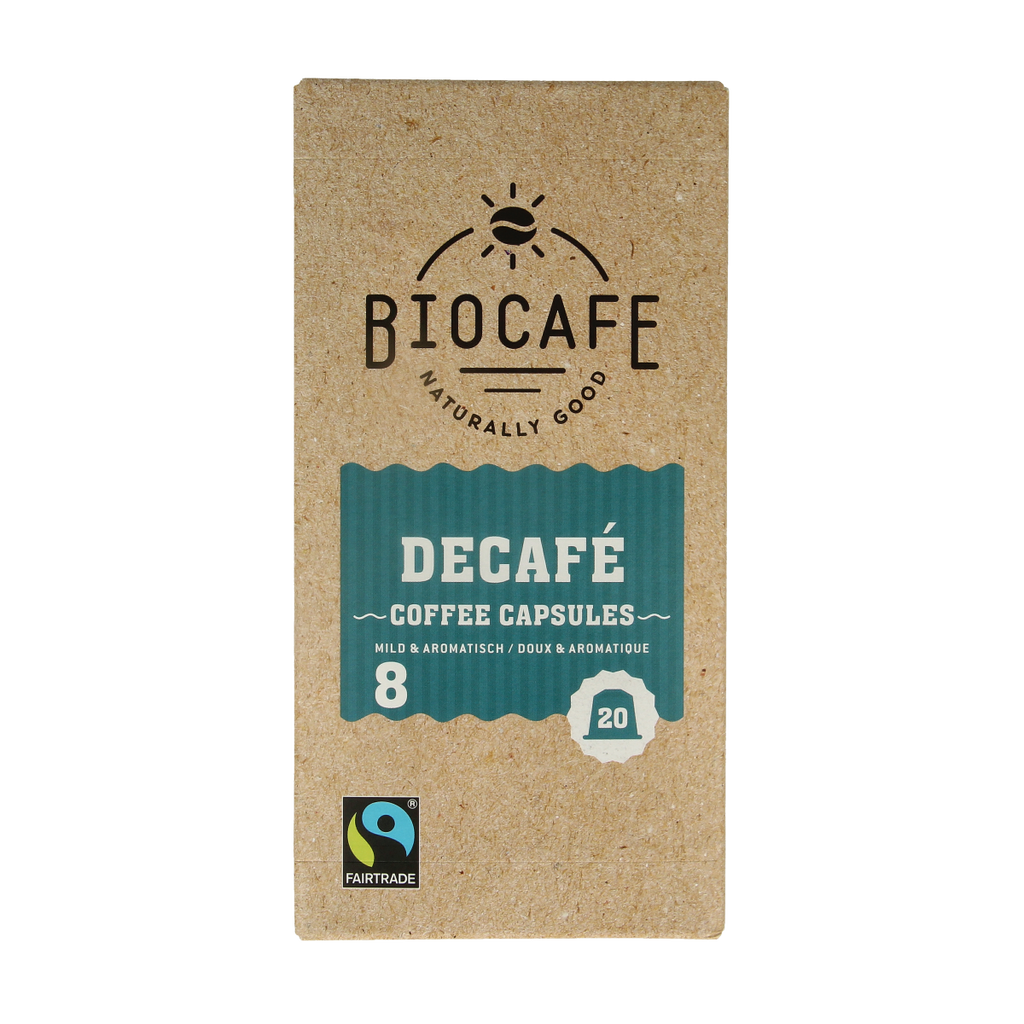 Biocafe Decafe capsules bio 20.00 Stuks