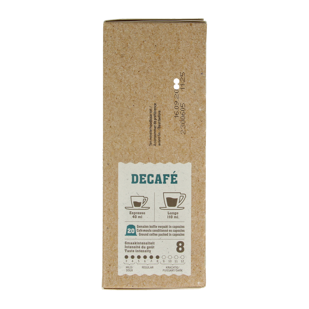 Biocafe Decafe capsules bio 20.00 Stuks