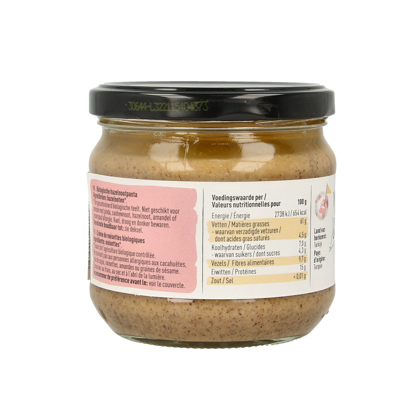 Nice & Nuts Hazelnootpasta bio 330 Gram
