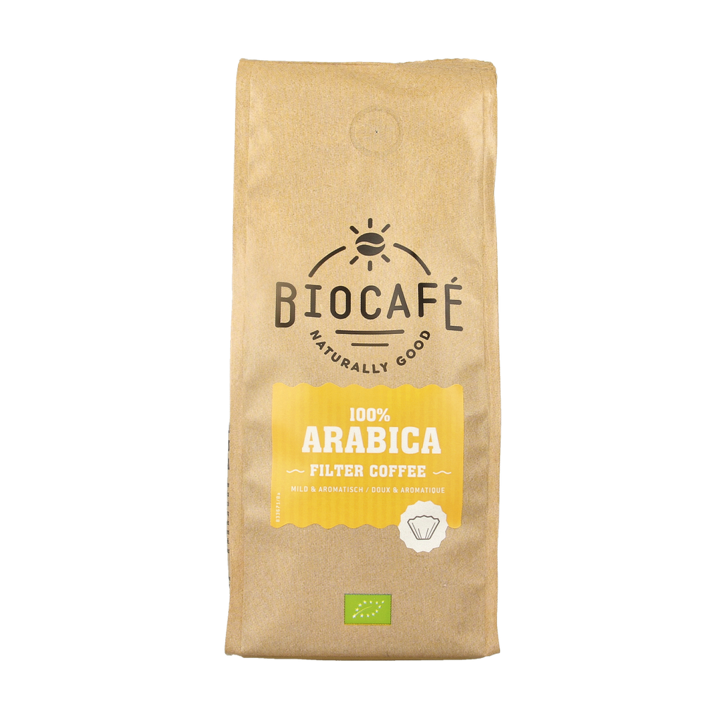 Biocafe Filterkoffie 100% arabica bio 250.00 Gram
